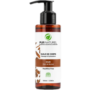 huile de massage oud 100 ml purnaturel