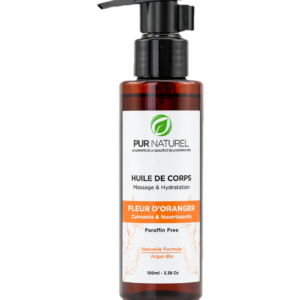 huile de massage fleur d'oranger 100 ml purnaturel