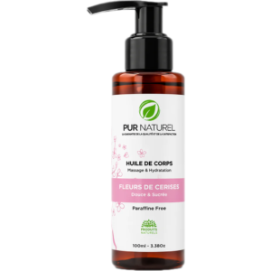 huile de massage fleur de cerisier 100 ml purnaturel