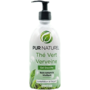 gel douche thé vert & verveine 500 ml purnaturel