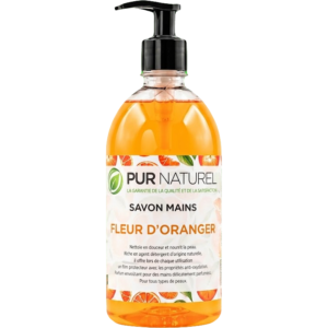 savon mains fleur d'oranger 500 ml purnaturel